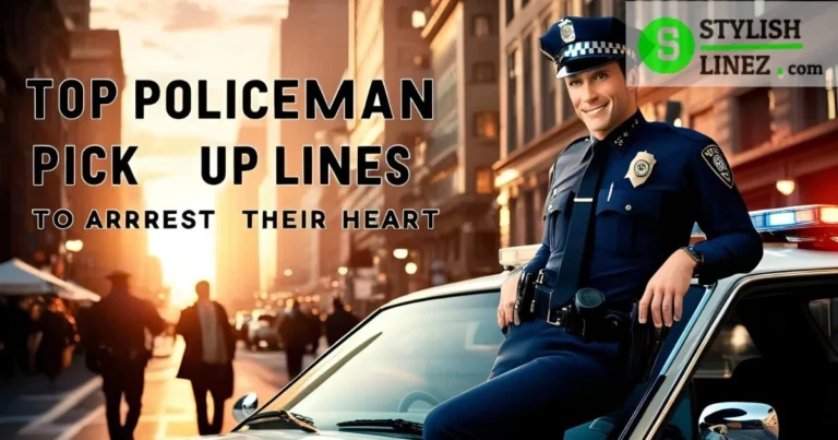 Policeman Pickup Line